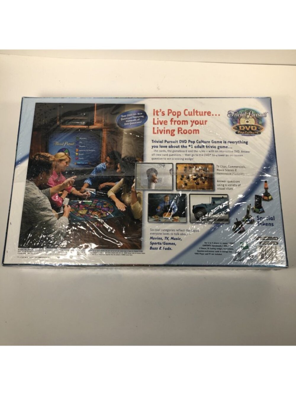 TRIVIAL PURSUIT DVD POP CULTURE NEW SEALED  BOARD GAME  FAMILY FUN CHILDREN NEW - Picture 4 of 5